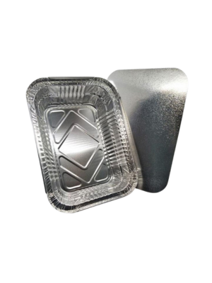 HỘP NHÔM ĐỰNG THỰC PHẨM CÓ NẮP  (CÓ IN) Thùng (500 cái) 1000ml